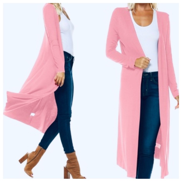 04 Boho Long Duster Draped Knit Cardigan - Picture 2 of 2